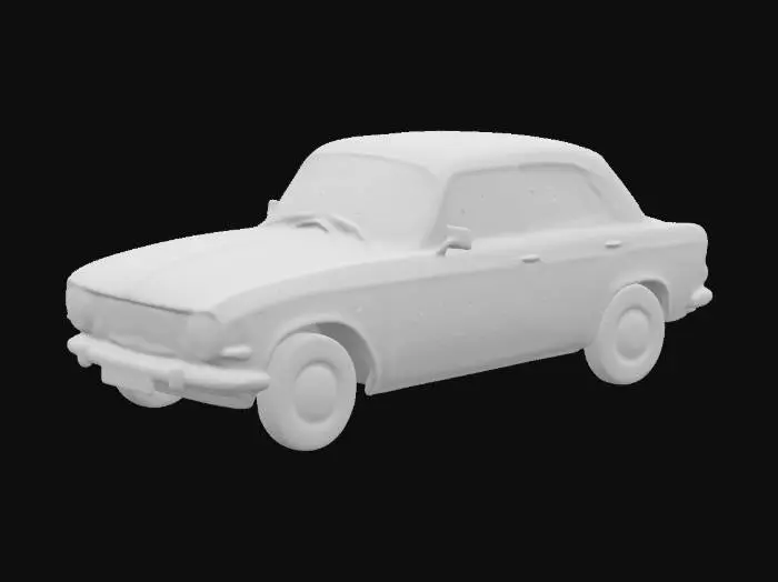 3D model for Vintage Blue Classic Car