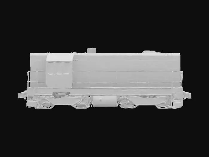 3D model for Train in Blue and Red