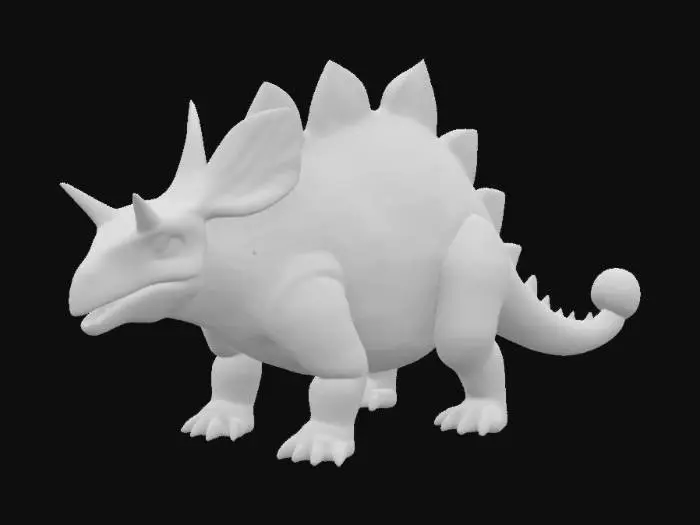 3D model for ankylosaurus, large herbivore dinosaur, walking on four legs, with its body covered in thick spiky natural armour, small head with short beak and tail with bone hammer on its tip, 4k textures, realistic, prehistoric, good mesh, good symethry, green and yellow scales with brownish camouflage spots