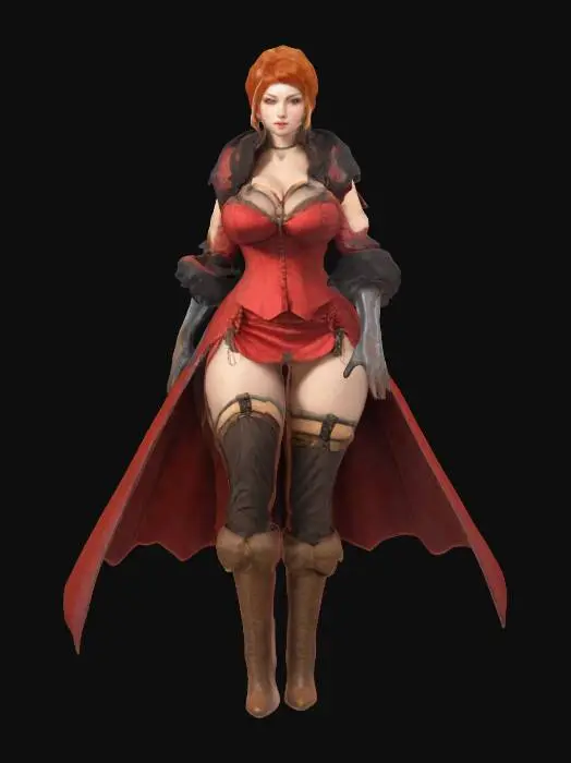 3D model for Scarlet Elegance