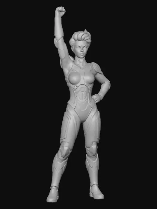 3D model for erstelle mir aus diesem Bild eine Vorlage für ein 3D Modell im Ganzkörperstil welches sich gut in ein  realistisches 3D Modell umwandeln lässt