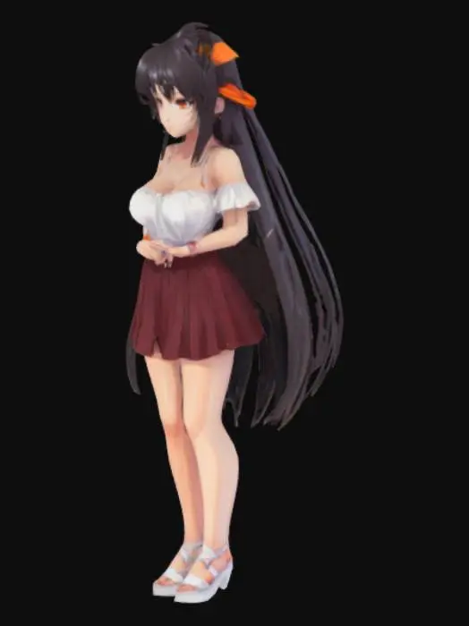3D model for Akeno Himejima (High School DxD)