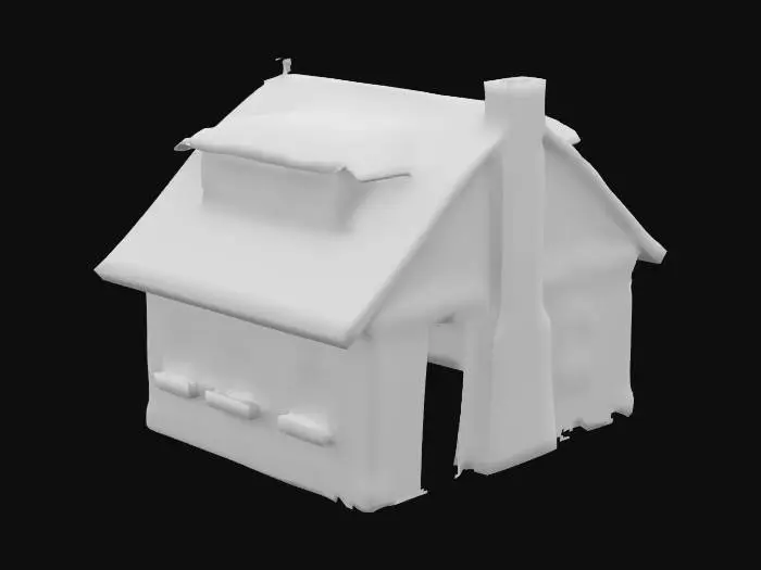 3D model for Cria uma casa de uma vila rural