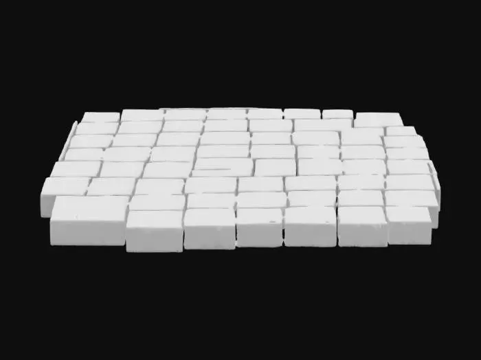 3D model for hexagon shaped tile like those commonly used in board games and video games.