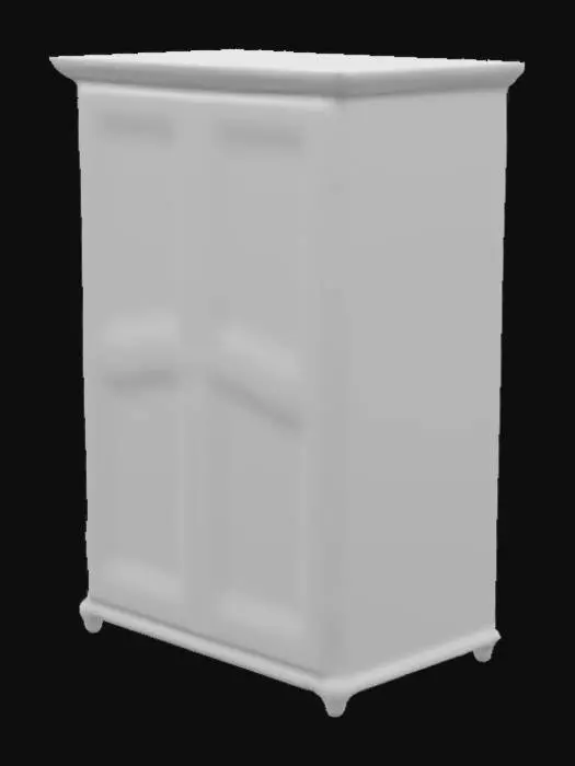 3D model for Wooden Wardrobe