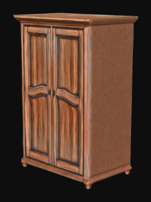 3D model for Wooden Wardrobe