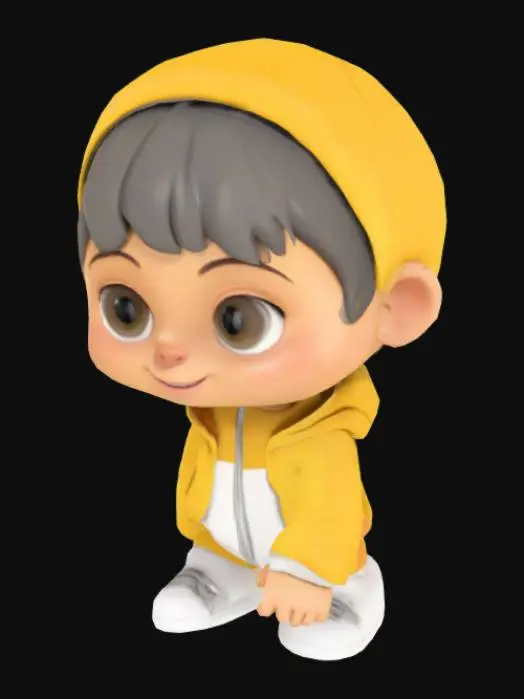 3D model for Playful Sunshine Kid