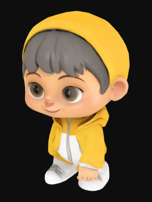 3D model for Playful Sunshine Kid