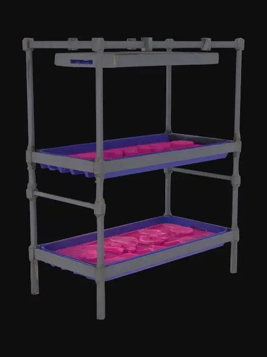 3D model for Hydroponic Grow Shelf