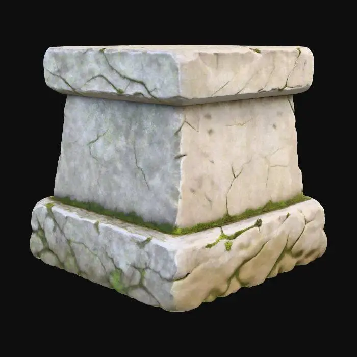 3D model for Ancient Stone Pedestal