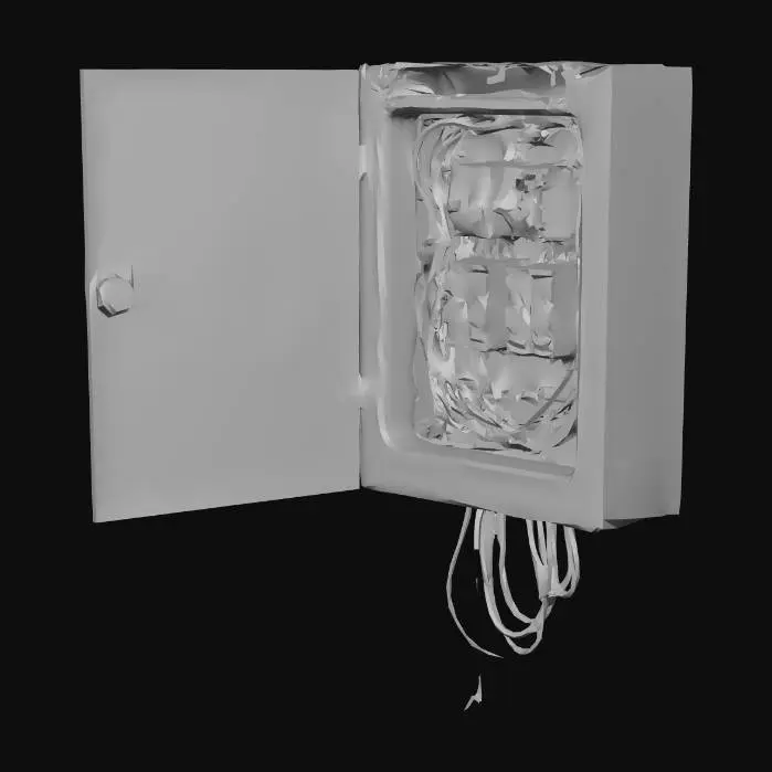 3D model for Rusty Electrical Panel