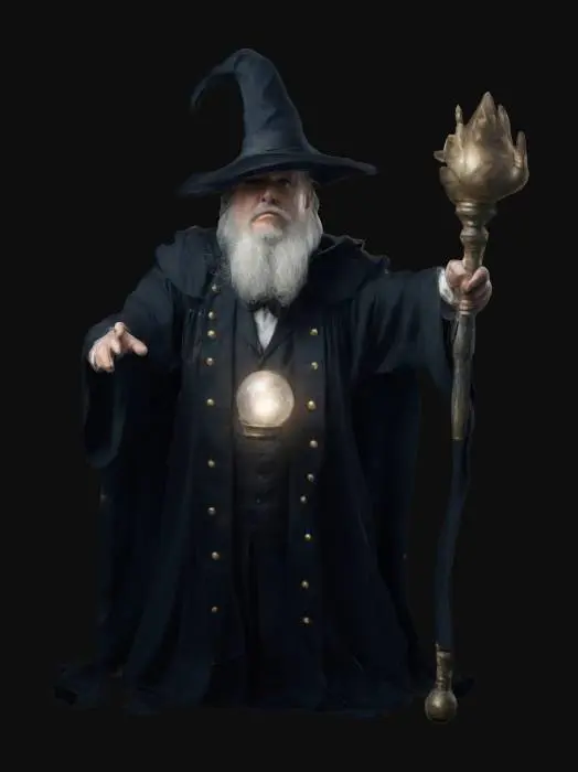 3D model for great magican, head of an academy of magic