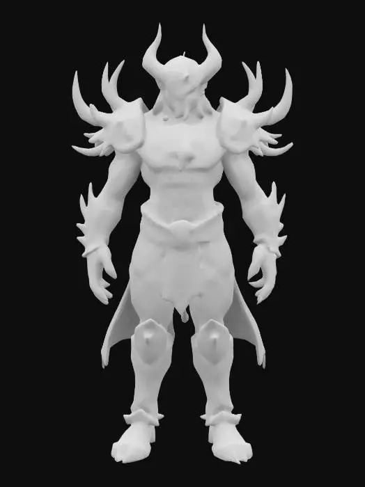 3D model for the strongest primordial god from the book 'Primal Hunter', highly detailed