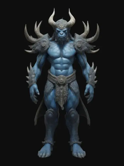 3D model for the strongest primordial god from the book 'Primal Hunter', highly detailed