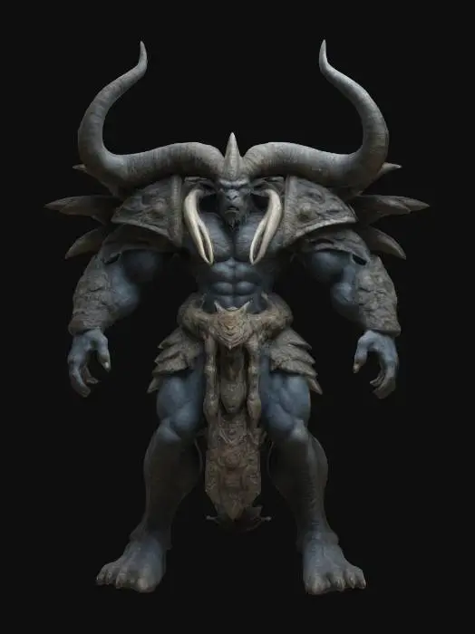 3D model for the strongest primordial god from the book 'Primal Hunter', highly detailed