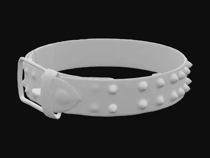 3D model for Studded Leather Belt