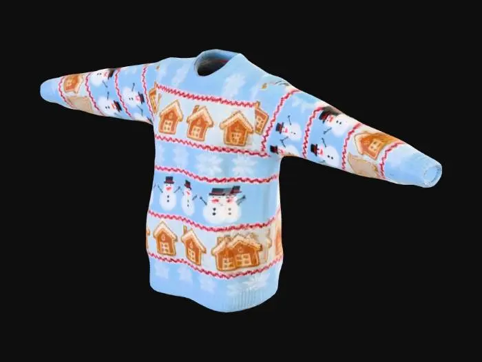 3D model for Gingerbread Winter Sweater