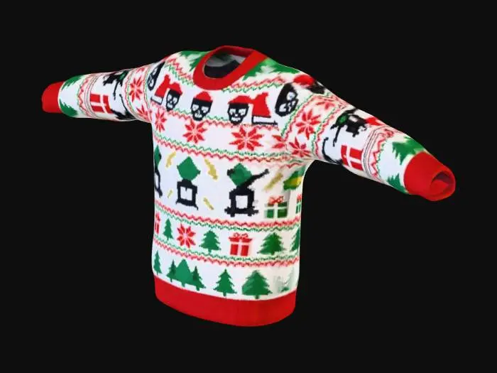 3D model for Holiday Sweater Design