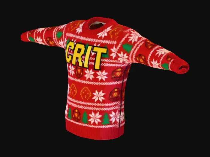 3D model for Holiday D20 Sweater