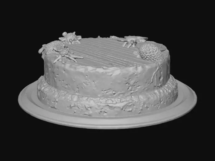 3D model for Strawberry Delight Cake