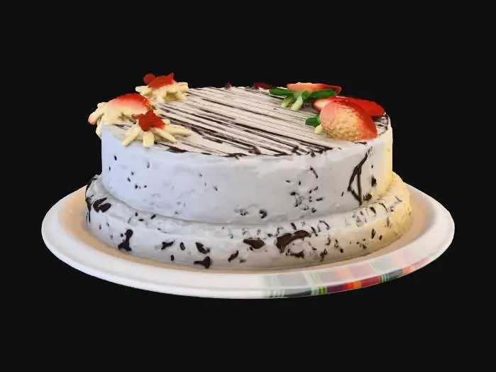3D model for Strawberry Delight Cake