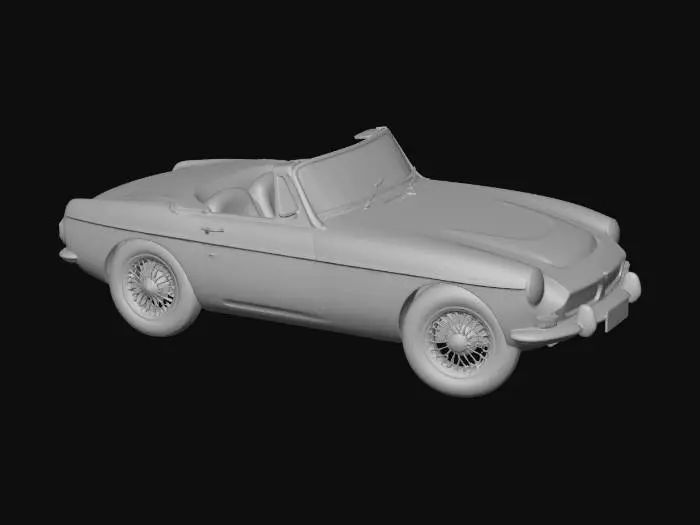 3D model for Green Classic Roadster