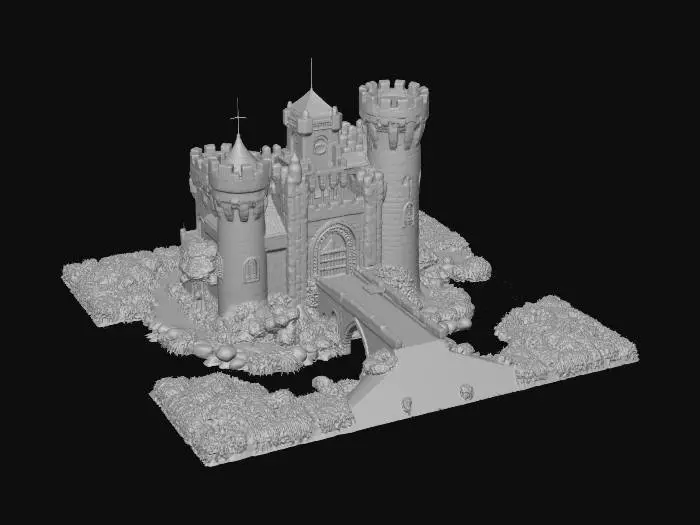 3D model for Enchanted River Castle