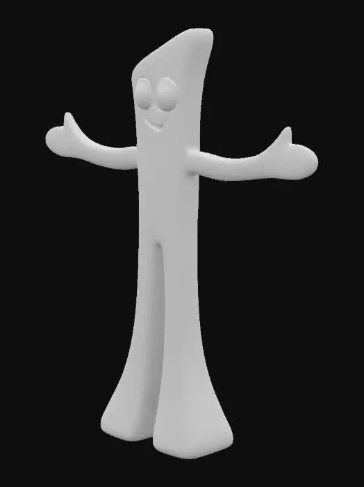 3D model for Green Figure with Open Arms