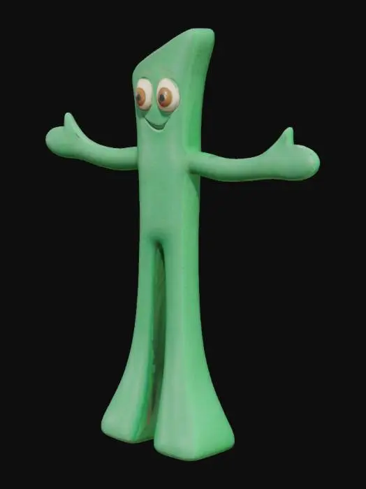 3D model for Green Figure with Open Arms