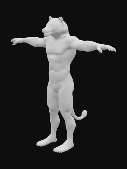 3D model for Tiger Warrior