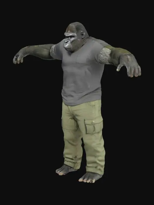 3D model for Gorilla G Style T Pose