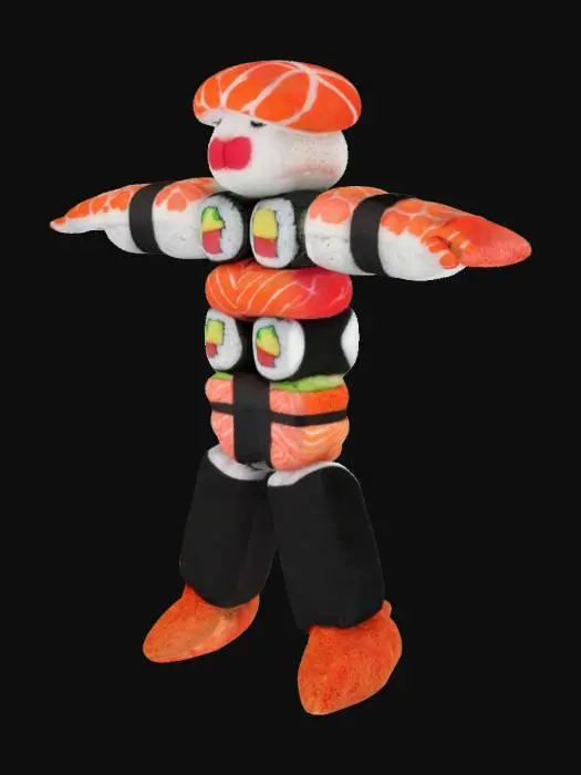 3D model for Sushi Mannequin
