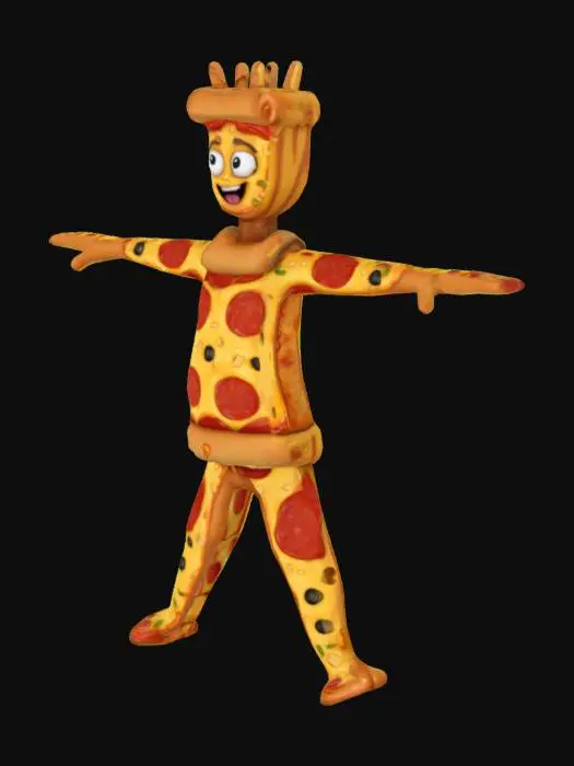 3D model for Pizza Personification