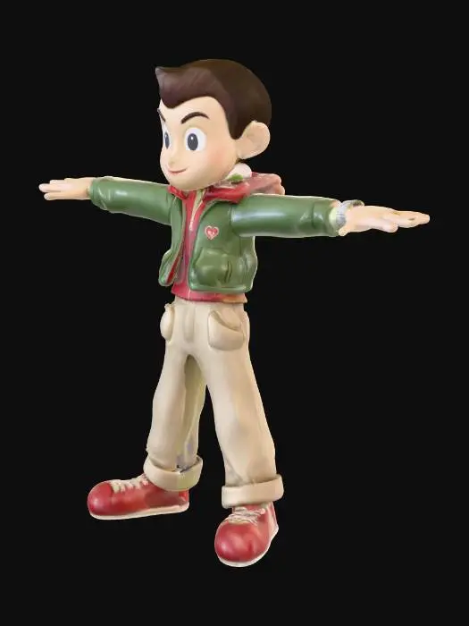 3D model for T-Pose Action Figure