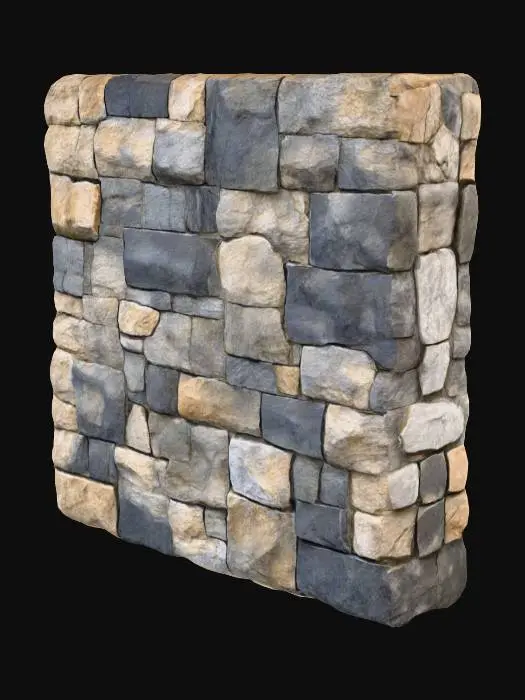 3D model for Stone Fortress seamelss tile