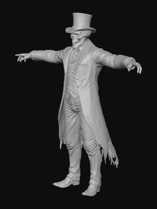 3D model for Luminous Specter in a t Pose