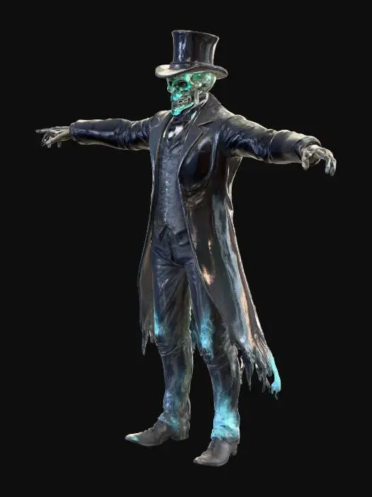 3D model for Luminous Specter in a t Pose