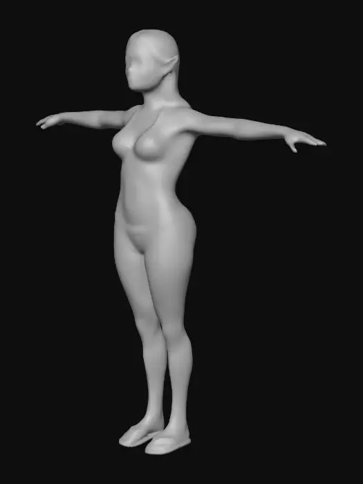 3D model for Elf in Swimwear t-pose