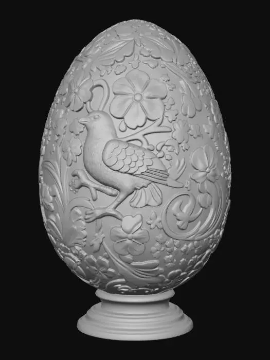3D model for Ornate Wooden Egg