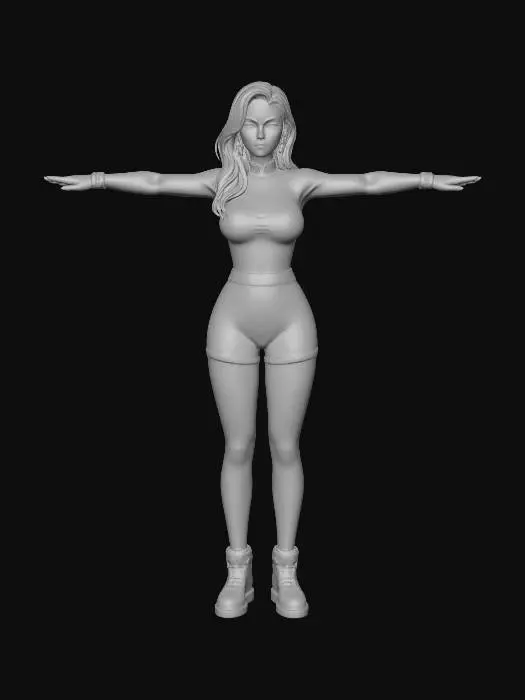 3D model for Retro Receptionist T-Pose
