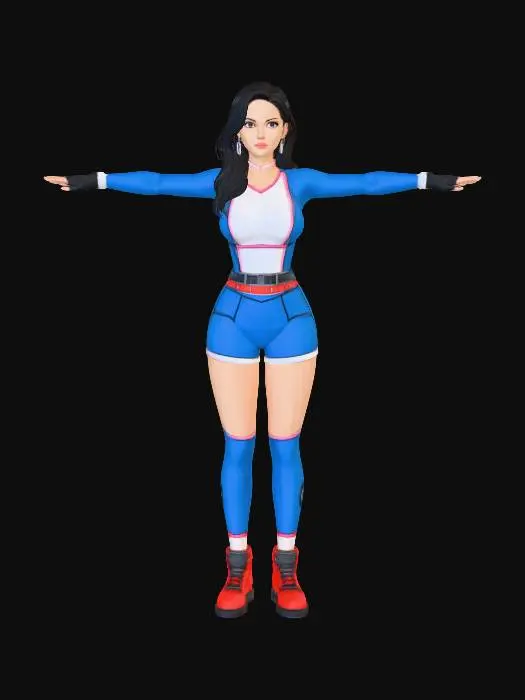 3D model for Retro Receptionist T-Pose