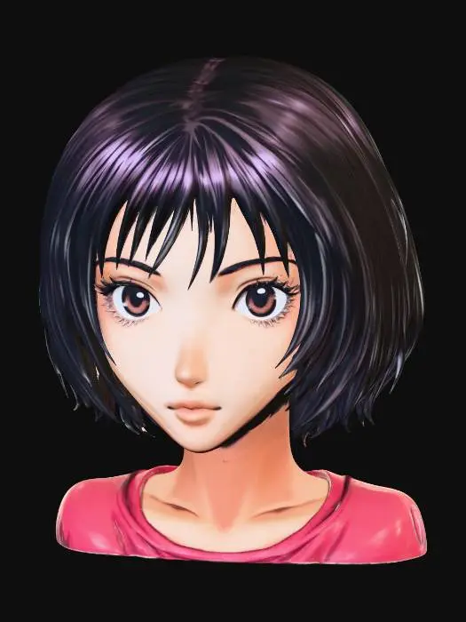 3D model for Card Anime Portrait