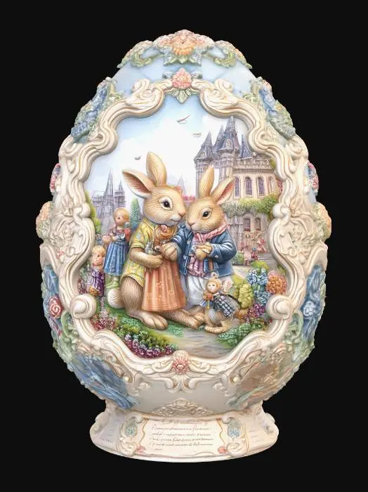 3D model for Enchanted Bunny Egg, #EasterEgg2026#