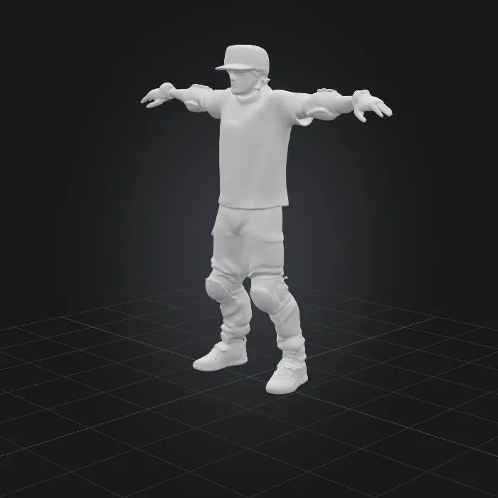 3D model for Skater in Gear