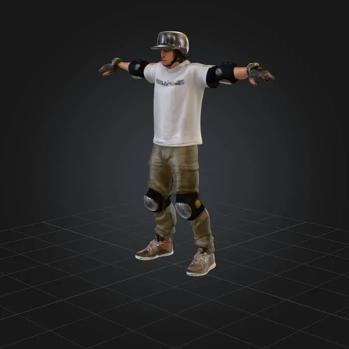 3D model for Skater in Gear