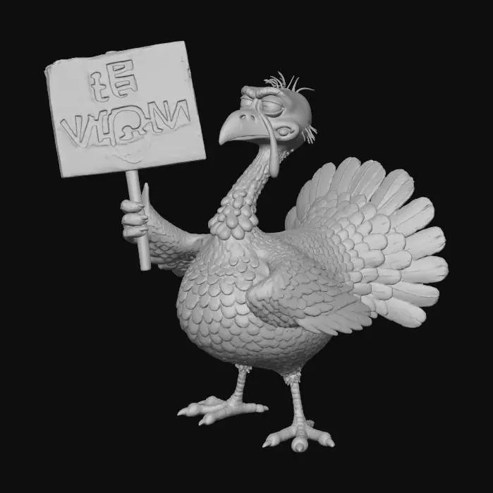 3D model for Turkey's Vegan Message