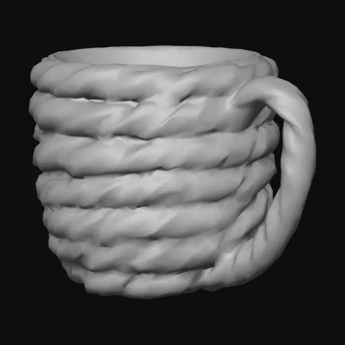 3D model for Candy Cane Mug