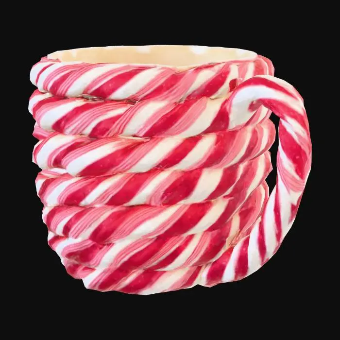 3D model for Candy Cane Mug