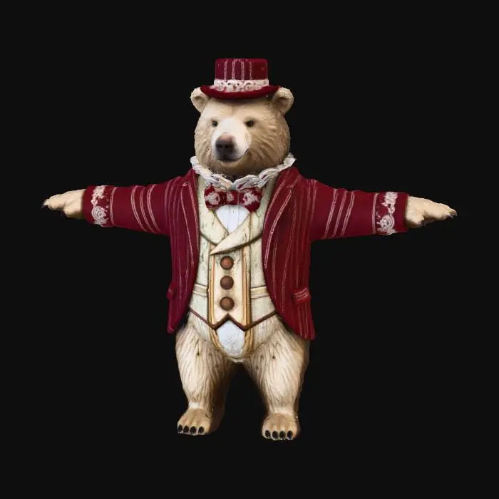 3D model for Gentleman Bear T-Pose