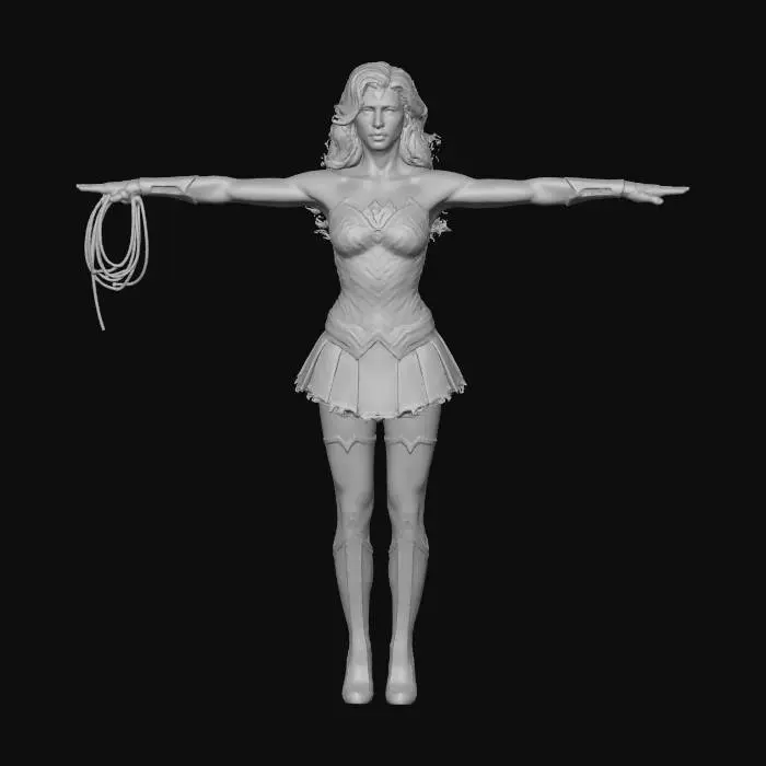 3D model for Radiant Warrior T-Pose